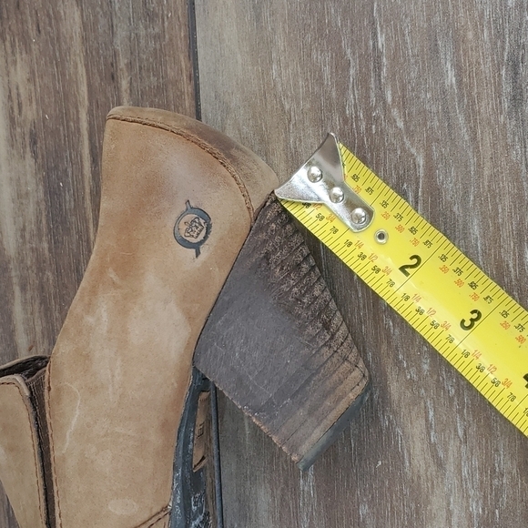 Born Women Y2K Vintage style leather boots shoes ssz 7 - Picture 9 of 12